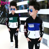 2016新款韩版童装男童春秋套装儿童运动棒球服女童秋装男孩两件套
