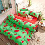 浓浓大学生宿舍春秋冬水果西瓜被套单件床单被罩1.5/1.8/2米包邮