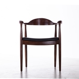 北欧实木餐椅 肯尼迪总统餐座椅简约宜家新中式咖啡厅设计师椅子