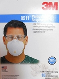 【现货】美国原装3M8511防雾霾粉尘N95成人口罩10个可拆单呼吸阀