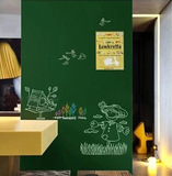 加厚黑板贴可移除墙贴纸贴画儿童房教室涂鸦墙可擦写绿板贴白板贴