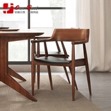 欧格贝思 全实木餐椅舒适简约广岛椅现代扶手书桌椅时尚电脑椅