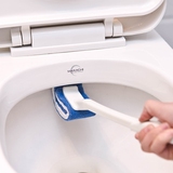 日式免洗剂马桶刷子软毛刷 创意塑料长柄卫生间洁厕刷 马桶清洁刷