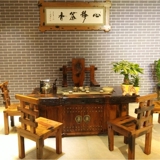 老船木茶桌 仿古实木家具功夫茶台客厅茶几茶艺桌特价茶桌椅组合