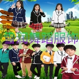 青少年春秋季英伦日韩版校服合唱服套装高中小学生班级服装小西装