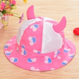 儿童帽子夏宝宝遮阳帽1-2岁婴儿太阳帽3-6个月男女公主凉帽小孩帽