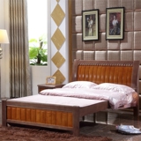 橡木实木床1.5 1.8 实木橡木双人床  实木橡木大床 简约现代风格