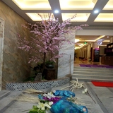 新品特价/假桃花/大堂樱花树/腊梅商场宾馆摆放装饰仿真植物盆景
