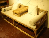 仿古典罗汉床实木榆木中式明清罗汉椅特价茶室免漆家具沙发床