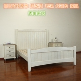 定做美式乡村全实木床1.8米1.5米双人床田园韩式欧式实木家具特价
