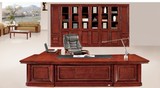 特价办公家具油漆老板桌组合大班台实木贴皮主管总裁桌不包邮3601