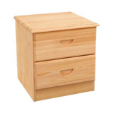 特价松木家具　实木床头柜 小储物柜 床边柜品牌双抽床头橱