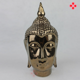 辟邪陶瓷器原创意家居装饰品 释迦摩尼佛像泰国佛头工艺品摆件