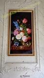 欧式高档古典静物花卉水果油画客厅卧室餐厅有框装饰画纯手绘定制