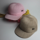 韩版M镂空针织帽子女夏日遮阳嘻哈帽光身鸭舌帽可折叠网帽棒球帽