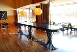 乡村家具LOFT办公吧台桌设计师个性酒吧桌北欧星巴克桌椅餐桌实木