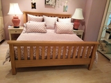 北欧宜家全实木儿童床 简约现代时尚橡木双人婚床1.8米定制特价