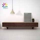 日式电视柜全实木环保宜家现代简约北欧橡木储物柜电视柜茶几组合