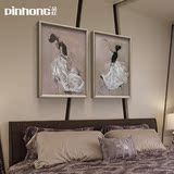 PINHONG 现代舞蹈卧室床头背景装饰画客厅艺术挂画软装样板房壁画