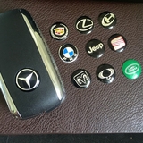 三菱起亚宝马本田汽车标志 折叠遥控器钥匙车标贴标金属凹凸车标