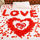 仿真玫瑰花瓣 婚房婚床布置装饰 生日派对气球撒花 结婚喜庆用品