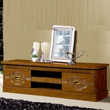 纯全实木电视柜 1.2米1.6米现代中式影视柜简约地柜客厅卧室家具