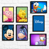 迪士尼米老鼠唐老鸭有框画儿童房动漫卡通装饰挂画幼儿园壁挂墙画