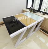 简约现代台式电脑桌 家用办公桌 书房书桌钢化玻璃写字台儿童课桌