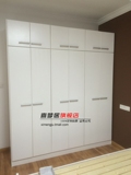 上海新西兰松木家具五门衣柜大柜整体实木衣帽间白色简约衣柜定做