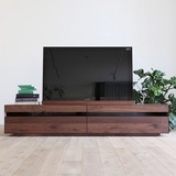 黑胡桃橡木全实木电视柜简约现代北欧电视柜地柜客厅小户型电视柜