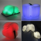 2016 热销创意四色书本灯小夜灯USB充电LED折叠书灯装饰床头台灯