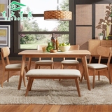 2016新品全实木北欧日式餐桌现代简约小户型餐桌椅组合白蜡木餐桌
