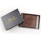 美国代购Polo Ralph Lauren男士签名柔软真皮钱包皮夹+礼盒 正品