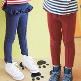 ZARA哥弟2016女装儿童韩版B类长裤女加绒实拍有模特女童新款裤子