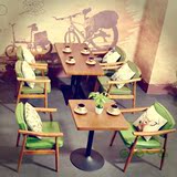 北欧咖啡馆桌椅休闲时尚奶茶店饮品店茶餐厅西餐甜品桌椅组合桌