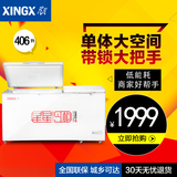 XINGX/星星 BD/BC-406E 大冰柜商用冷柜大型冷冻冷藏卧式单温雪柜