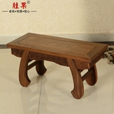 红木家具中式实木矮凳子 古典仿古鸡翅木长板凳长条凳小板凳 茶凳