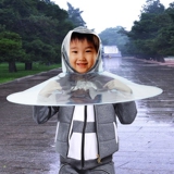 创意个性儿童头戴伞男女学生时尚无柄全自动雨伞透明超轻折叠伞帽