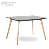 铂莱美实木小户型饭桌长方形餐桌简约北欧餐桌椅创意多功能洽谈桌