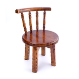 实木头凳子椅子特价家用小凳子简易矮凳子时尚小圆凳靠背小木凳