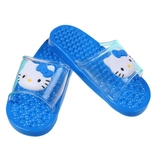 韩国儿童卡通浴室防滑拖鞋KT猫小企鹅洗澡漏水按摩镂空不积水夏季