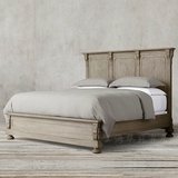 美式全实木双人床1.8 婚床定制法式乡村复古做旧纯橡木2.2米大床
