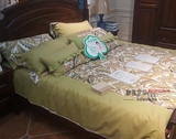 小美式简约乡村风格北美之家奢华床上用品 样板房软装床品十件套