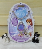 美国Disney代购迪士尼sofia苏菲亚小公主项链魔法护身符发光玩具