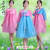 韩服舞蹈表演出服装影楼写真韩国古装传统女裙子朝鲜族民族服宫廷