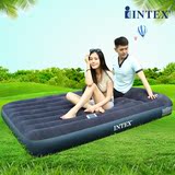 intex带枕头单人充气床家用双人充气床垫加厚便携气垫床充气水床
