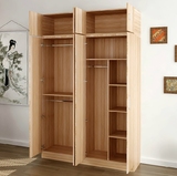 环保简易宜家实木质儿童衣柜大容量储物柜单门2门3门4门衣柜衣橱