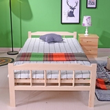 硬板床木板床实木折叠床1米单人床午休床简易床松木床1.2米午睡床