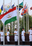 北京旗帜厂 各国国旗 塔吉克斯坦国旗五号5号96*64cm纳米防水防晒
