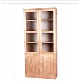 原木实木杉木订做家具松木单个书柜整装成人简约现代不可调节上海